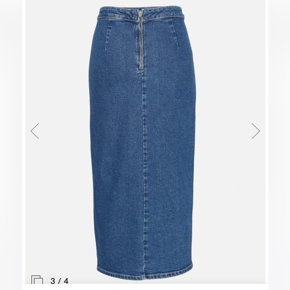 Denim midi skirt - Picture 4 of 8